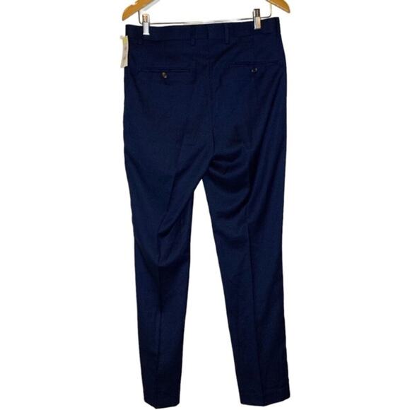 ZNT18 Men’s Navy Dress Pants Size 33 Classic Fit Formal Work NWT - Picture 3 of 5
